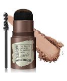 Shop Eyebrow Stamp Stencil Kit | Long-lasting Waterproof & Smudge-Proof - Perfect for Precise Eyebrow Shaping (Light Brown - Buy Online on GoSupps.com