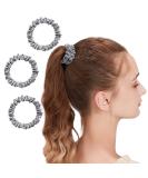 Osilk 3 Set 100% Silk Hair Ties - Small Scrunchy Hair Jewelry & Elastic Hair Bands - Gray Rubber Hair Bands (3 Pieces) - Buy Online on GoSupps.com