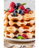 Vegan Belgian Waffle 20x90g ready to add your choice of topping. Ready to eat. Resturant Quality - Buy Online on GoSupps.com