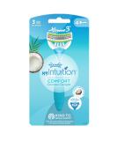 Buy Wilkinson Sword Myintuition Comfort Coconut Delight Xtreme 3 Disposable Razors - 3 Flexible Blades for Women - Comfortable Hair Removal with Lubricating Strips - 4 Pack - Buy Online on GoSupps.com