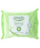 Simple Cleansing Facial Wipes - 25 Pack | Gentle Makeup Remover | Ideal for All Skin Types | International Shipping Available - Buy Online on GoSupps.com