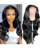 Wigs for Black Women Human Hair Body Wave Glueless 4x4 Closure Wigs Human Hair Pre Plucked  Brazilian Virgin Body Wave Lace Front Wig Bleached Knots  150 Density Natural Black Human Hair Wigs(16 Inch) 16 Inch 4x4 Body - Buy Online on GoSupps.com