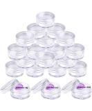 50 Transparent 5ml Cosmetic Containers - Travel-Friendly Screw Cap Jars for Creams Lip Balm and Nail Art - Buy Online on GoSupps.com