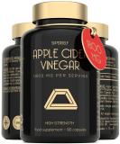 Apple Cider Vinegar Capsules with Mother - High Strength 90 Capsules 1800mg - Raw Unfiltered Apple Cider Vinegar Tablets - ACV Supplement for Women & Men - UK Keto Diet Friendly Pills That Work Fast - Buy Online on GoSupps.com