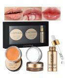 Lip Care Kit - Hydrating Lip Scrub Sleeping Mask & Soothing Primer Oil | Nourishing Daily Lip Care Set for Hydration & Repair - Buy Online on GoSupps.com