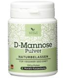 VITA1 D-Mannose Powder - 100g | Pure Natural Vegan Additive-Free | Best for Vegans & Vegetarians - Buy Online on GoSupps.com