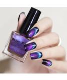 Major Dijit Cat Eye Nail Polish - Quick Dry Glitter Vegan & Cruelty-Free Purple Nail Art for Salons - Buy Online on GoSupps.com