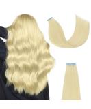 AGMITY Tape in Hair Extensions Platinum Blonde 100% Real Human Hair 22 inches 20pcs 50g/pack Straight Seamless Skin Weft Tape in Human Hair Extensions Blonde(22 inches #60 Platinum Blonde) 22 inch #60 Platinum Blonde - Buy Online on GoSupps.com