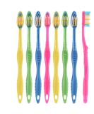 Com-Four 8x Manual Toothbrush - Medium-Hard Bristles for Adults - Deep Clean Dental Care - Buy Online on GoSupps.com
