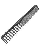 Bardeau Essentials Professional 7 Inch Styling Comb - Black Carbon Fiber, Anti Static, Chemical & Heat Resistant - Fine & Wide Tooth for All Hair Types - Men & Women - Single Pack - Buy Online on GoSupps.com