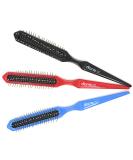 Diane 3-Row Wire Bristle Wig Hair Brush 8132 - Cushion Base - Assorted Colors - Buy Online on GoSupps.com