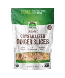 Now Foods Organic Crystallized Ginger Slices - Low-Sodium, Sulfur-Free, Preservative-Free, Non-GMO - 16-Ounce Pack - 12 Ounce Slices - Buy Online on GoSupps.com