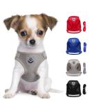 Buy Reflective Soft Padded Dog Harness & Cat Dishes for Small Dogs | Air-Mesh Leash & Pet Accessories - Perfect for Puppies & Cats (Chest: 29-33cm) - Buy Online on GoSupps.com