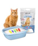 Alpha Paw Genius Cat Litter - 5-Color Health Indicator, Odor Eliminating, Non-Stick Crystals, High Absorption - Unscented, 1 Cat - Buy Online on GoSupps.com
