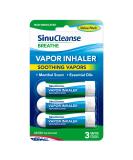 SinuCleanse Vapor Inhaler - Portable Non-Medicated Relief | Pack of 3 Vapor Sticks | Made in USA - International Shipping Available - Buy Online on GoSupps.com