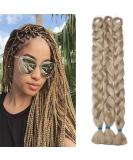 Tess 41 Jumbo Braids Extensions - Medium Blonde Synthetic Crochet Hair 3PCS (165g) - 100cm #24 - Buy Online on GoSupps.com