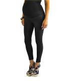 FuturaLondon Blue Cotton Maternity Leggings Jeggings - Full Ankle Length Over Bump Denim Look * Black (Size 20) - Buy Online on GoSupps.com