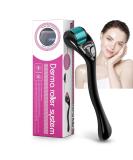 Buy Titanium 540 Beard Derma Roller for Hair Skin & Face - 0.25mm (Black Handle + Blue Roller) - Best for Grooming & Skin Care - Shop Internationally - Buy Online on GoSupps.com