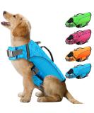 Alagirls Dog Life Jacket - Small & Medium Rip-Stop Safety Vest with Rescue Handle | Blue (Chest 47-61 cm) - Buy Online on GoSupps.com