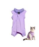 Purple Sterilization Clothing for Female Cats - Post-Operation & Weaning Anti-Lick Cat Mantle (Size M) - Buy Online on GoSupps.com