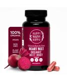 Organic Beet Root Capsules 1300mg - Blood Pressure Support & Nitric Oxide Supplement | Antioxidant & Brain Food | Vegan 60 Ct - Superfood for Better Circulation - Buy Online on GoSupps.com