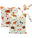 Ntgrty diaper bag 2 pieces Nappy Bags Wet Dry Bags Wet Dirty Laundry Bag Waterproof Dry Wet Bag Diper Bag for Babies Swimming Camping Travel Gym Workout Beach (Animal) - Buy Online on GoSupps.com