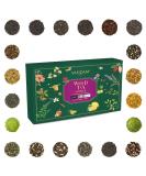 VAHDAM Assorted Loose Leaf Tea Sampler Gifts Set (20 Teas 100+ Servings) Christmas Tea Gifts Set - Green Tea Chai Tea & More | Gifts For Women Men and Adults World of Tea Sampler - 20 Teas - Buy Online on GoSupps.com