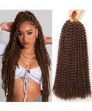 Buy Passion Twist Hair 18-Inch - 7 Packs Water Wave Crochet Extensions for Bohemian Styles | YDDM 30# - Buy Online on GoSupps.com