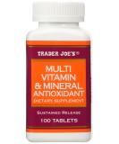 Trader Joe's Multi Vitamin & Mineral Antioxidant 100 Tablets - Buy Online on GoSupps.com
