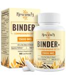 6-in-1 Detox Binder Supplement | 1500 MG Liver Detox Cleanse | Activated Charcoal & Zeolite Clay | Maximum Absorption | 90 Vegetarian Capsules - Buy Online on GoSupps.com