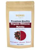 CENVEL Organic Hibscus Matcha Tea | Premium Quality Ingredient | 100% Natural and Pure | Great Detox Treatment | Eco-Friendly packaging | (50g) - Buy Online on GoSupps.com