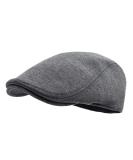 FEINION Men's Cotton Newsboy Cap - Dark Grey Cabbie Hat - Buy Online on GoSupps.com