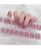 Semi Cured Gel Nail Wraps 22 Pcs Gel Nail Polish Strips for Salon-Quality Manicure Set Nail Wraps Soft Self-Adhesive Gel Nail Stickers (UV/LED Lamp Required) (Rosy Cheek) - Buy Online on GoSupps.com