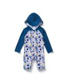 Bonverano Baby Boys Swimsuit | Full-Zip Hoodie One Piece Swimwear UPF 50+ Sun Protection | 6-9 Months Graffiti - Buy Online on GoSupps.com
