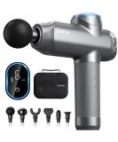Renpho Power Massage Gun - 12mm Amplitude Type-C 6 Heads & Modes LED Touchscreen - International Shipping - Buy Online on GoSupps.com