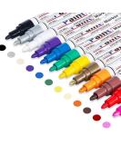 Oil Based Paint Pen  Permanent Paint Marker: Quick-Dry  Waterproof Paint Set of 12 for Rock Painting  Glass  Fabric  Ceramic  Wood  Metal  Mug  Plastic  Stone  Christmas Stencil Art Craft Supplies kit 12 Colors - Buy Online on GoSupps.com