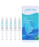 Teeth Whitening Gel Refill 35% Carbamide Peroxide - 5 Pack | No Sensitivity Fast & Effective | USA Dentist Recommended - Buy Online on GoSupps.com
