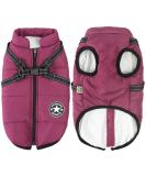 Winter Dog Jackets - Waterproof & Windproof 2-in-1 Fleece Coat for Small Dogs | Warm Violet Vest - Buy Online on GoSupps.com