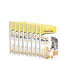 GimCat Cheese Rollis - Grain-Free & Vitamin-Rich Cat Snack with Real Hard Cheese - 8 x 40g Pack - Buy Online on GoSupps.com