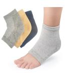 DCC-GETS Moisturizing Gel Socks for Women- 2 Pairs, Cracked Heel Treatment- Beige - Buy Online on GoSupps.com
