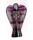 Yashcrystals Crystal Healing Gemstone Pocket Guardian Angels Reiki Powers 45mm to 50mm(Approx 2") Hand Carved (Purple Fluorite) - Buy Online on GoSupps.com