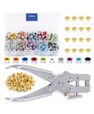 Swpeet 300Pcs 10 Colors 3/16 inch Metal Grommets Kit and 1Pcs Eyelet Hole Punch Pliers with 100Pcs Gold Grommets  Metal Eyelets Kits Shoe Eyelets Grommet Sets for Leather Fabric Belt Clothes - Buy Online on GoSupps.com
