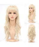 Blonde Mullet Wig for Women - 22 inch Long Synthetic Pixie Cut with Bangs and Fringe for Party and Cosplay - Buy Online on GoSupps.com