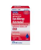 HealthCareAisle Eye Allergy Itch Relief - Olopatadine Hydrochloride Ophthalmic Solution USP, 0.2% - 2.5mL (Twin Pack), Eye Allergy Drops - Buy Online on GoSupps.com