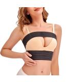 SCARBORO Breast Bands for Women | Post Surgery Implant Stabilizer & Compression Support | Medical Chest Band for Large Breasts | Exercise Ready - Medium-Large Black - Buy Online on GoSupps.com
