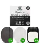 Reusable Makeup Removal Pads - 3-Layer 18 Pieces | Eco-Friendly & Gentle Cleansing - Buy Online on GoSupps.com