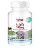Alfalfa Tablets - 90 Vegan & Additive-Free | 4-Way Concentrated Medicago Sativa Extract | High Dose Quality from Germany - Vive Supplements - Buy Online on GoSupps.com