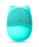 Electric Face Scrubber Silicone Facial Cleansing Brush for Deep Cleanning Exfoliating Waterproof Rechargeble|Vibrating|Massager (Blue) - Buy Online on GoSupps.com