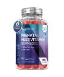 Prenatal Gummies with EPA & DHA | 2 Month Supply | Folate, Omega-3, 9 Essential Minerals | Natural Raspberry & Blueberry Flavor | Pregnancy Vitamins - Buy Online on GoSupps.com