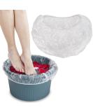 Noverlife 100PCS Disposable Pedicure Spa Liners - Clear Plastic Foot Tub Liners for Salon, Hotel, and Home Use - Buy Online on GoSupps.com